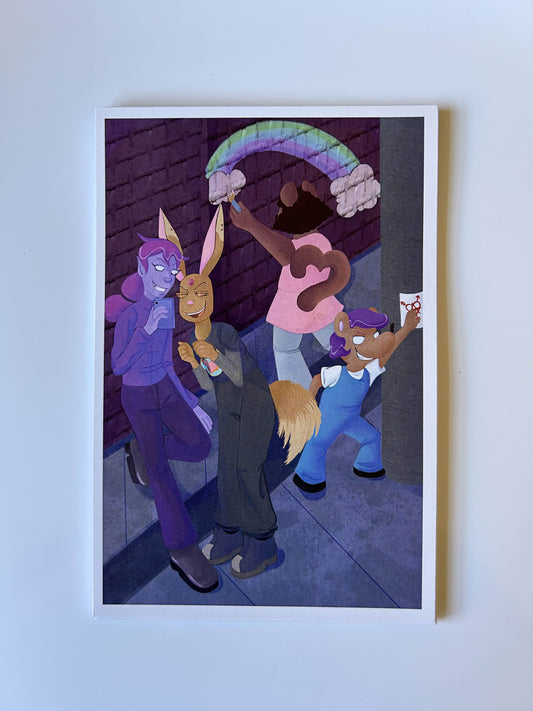 'Alleyway Adventures' 4x6" Print